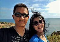 Ting-Ting Chang with husband Vincent Liao